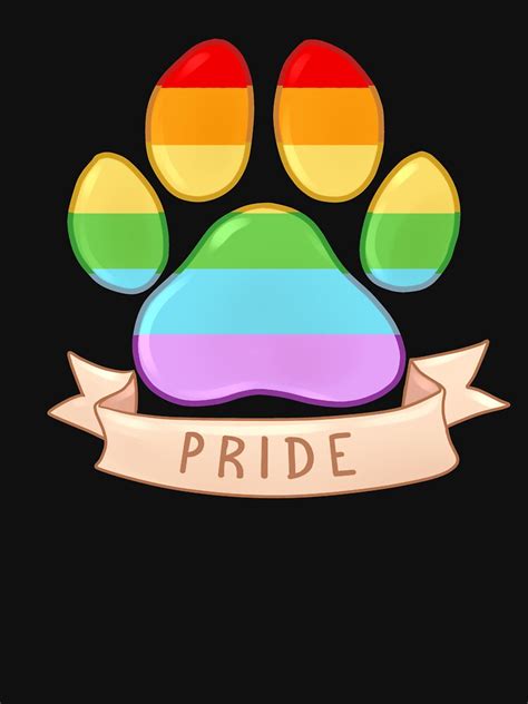 Pride Paw T Shirt By Ileeoh Redbubble