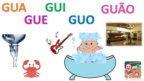 Sílabas Complexas GU Gua Gue Gui Guo Guão Hora de Estudar