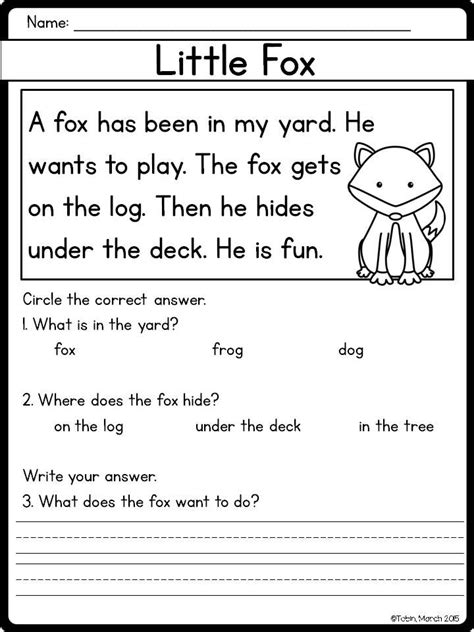 Printable Beginning Readers