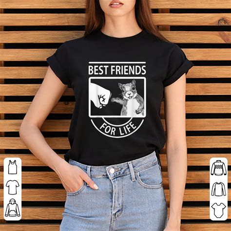 Official Squirrel Best Friend For Life Shirt Hoodie Sweater