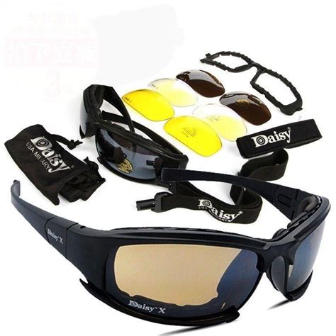 Buy 4 Lens Kit Army Goggles Military Sunglasses Men Outdoor Sports Tactical Glasses Game War At