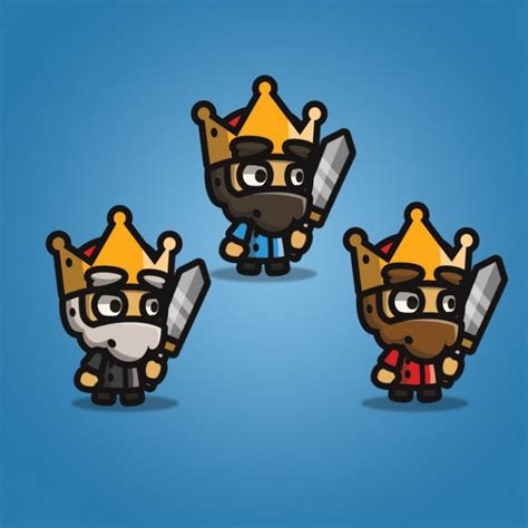 Tiny Style Character King 2d Character Game Character Design Top
