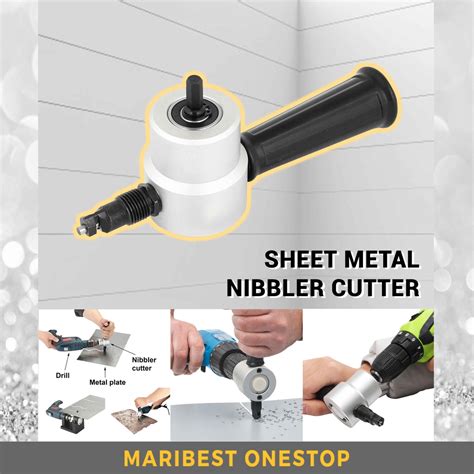 Sheet Metal Nibbler Saw Cutter Tool Drill Attachment Free Cutting Tool