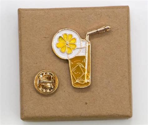 Beautiful Lemonade Ice Cold Enamel Pin It Clips Onto Anything Clip It