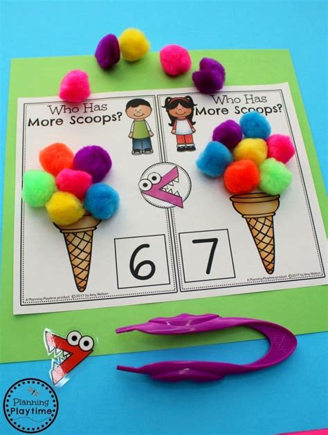Full curriculum of exercises and videos. Comparing Numbers Worksheets | Kindergarten math ...
