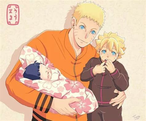 Naruto Himawari Y Boruto Bonita Familia Anime Amino