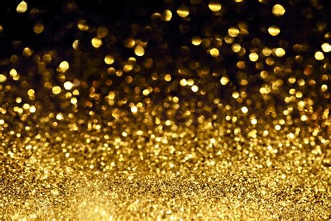 Premium Photo Golden Glitter Bokeh Lighting Texture Blurred Abstract