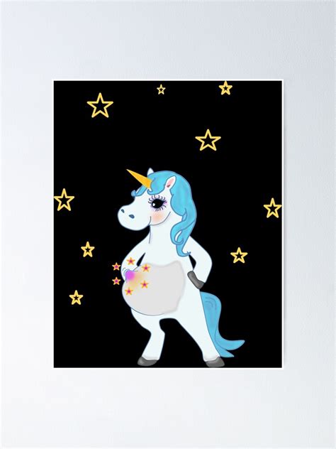 Unicorn Is Pregnant Poster For Sale By Bernhart Redbubble