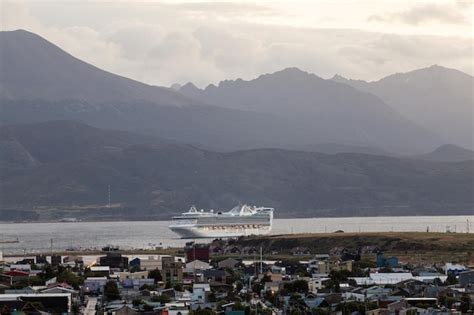 Premium Photo Cruise Ship In Port Of Ushuaia