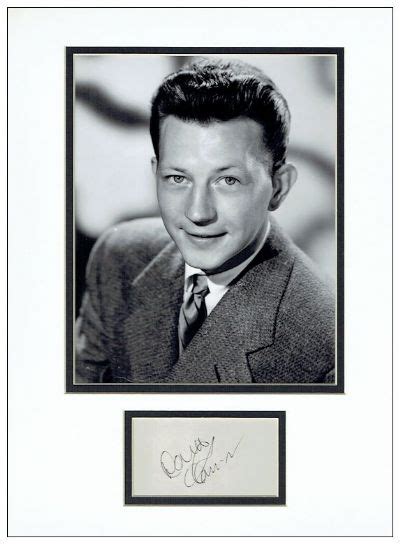 Donald O Connor Autograph Display