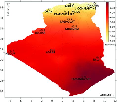 Global Horizontal Irradiation Map Download Scientific Diagram