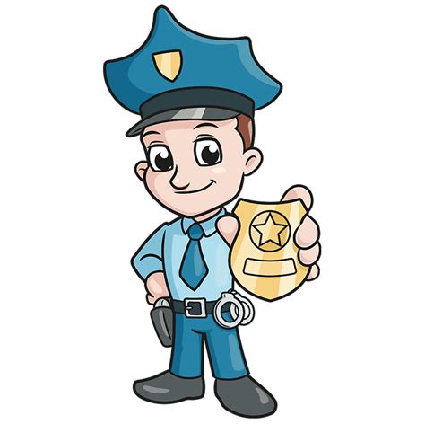 How To Draw Police Officer Easy Drawing Tutorial For
