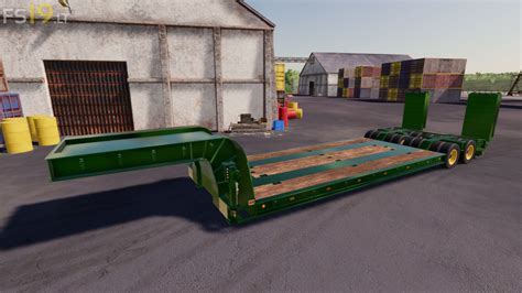 Lowloader With 16 Wheels V10 Fs19 Farming Simulator 19 Mod Fs19 Mod