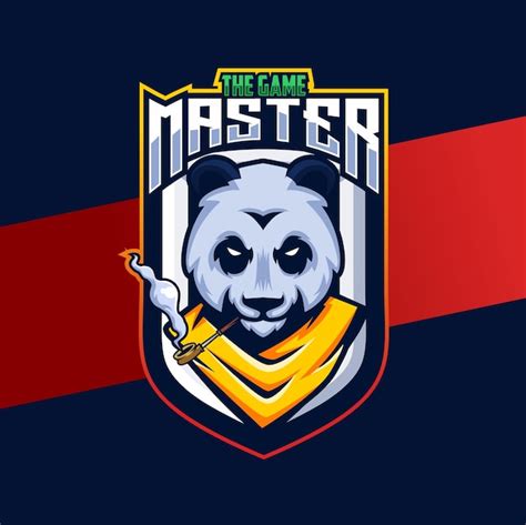 Premium Vector Panda Mascot Esport Logo Design With Master Style
