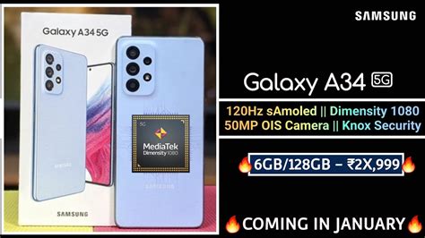 Samsung Galaxy A34 5g With Dimensity 1080 5g Samsung A34 5g Full