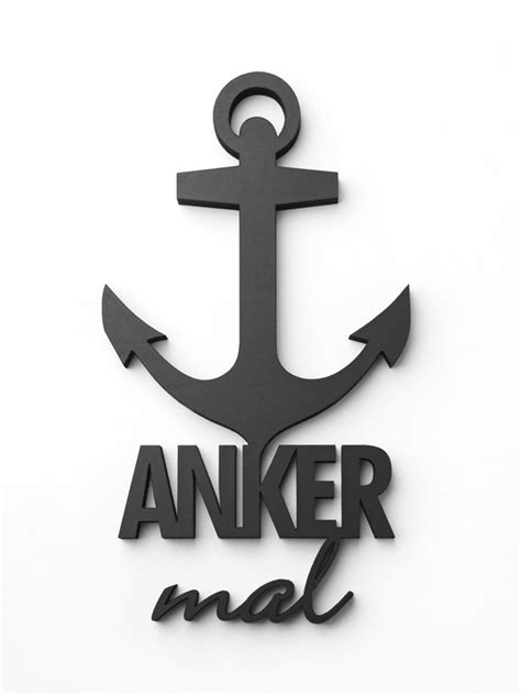 Anker'in türkiye distribütörü sanal i̇letişim'dir. NOGALLERY Anker mal - Deko Schriftzug Holz | selekkt.com