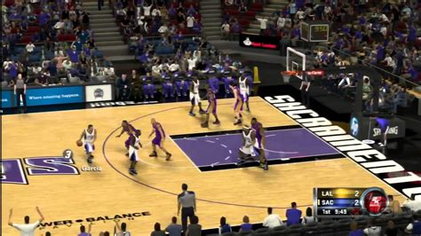 Nba 2k12 Lakers Vs Kings Gameplay Youtube