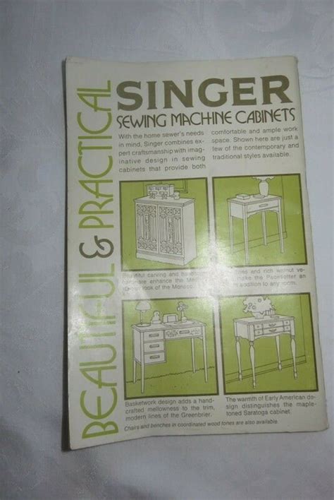 Vtg Singer Stylist Model Zig Zag Sewing Machine Manual Instruction Book New Ebay