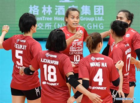 thailand beats japan 3 1 at 2019 asian women s club volleyball championship xinhua english