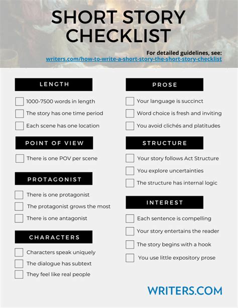 How To Write A Short Story The Short Story Checklist We Love News