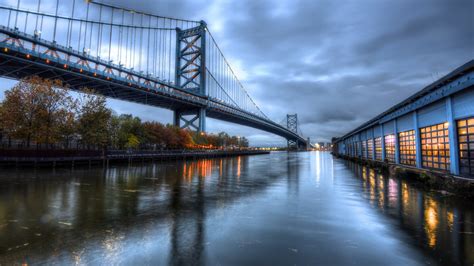 Bridge Above Body Of Water In Pennsylvania Philadelphia Hd Travel