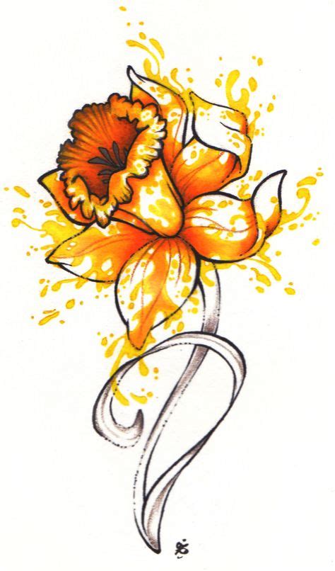 7 Best Daffodil Flower Tattoos Ideas Daffodil Tattoo Flower Tattoos