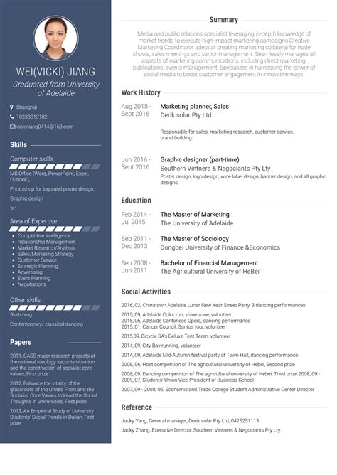 Since this section is very important in the event that your cv is accepted, there is the possibility of contacting you with this information written in this part. Event Planner - Resume Samples and Templates | VisualCV