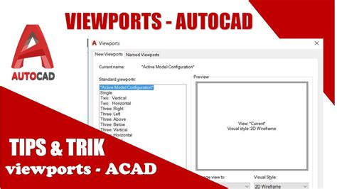 Viewports Autocad Cara Menggunakan Viewports Autocad Youtube