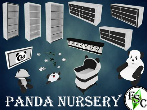 The Sims Resource Panda Nursery Set