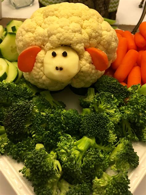 Sheep Vegetable Decor Vegetable Animals Kids Meals Vegetables