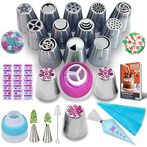 Reviews For Rfaqk Pcs Russian Piping Tips Set With Pattern Chart And