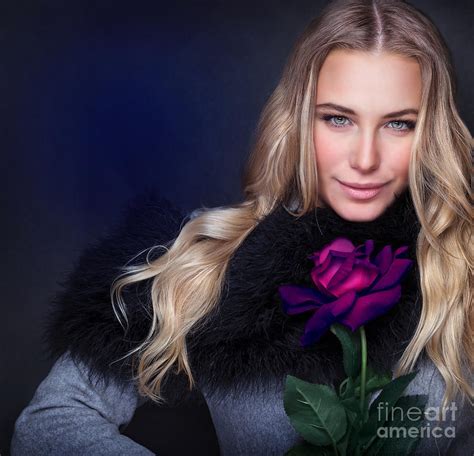 Sexy Woman With Rose Photograph By Anna Om Pixels