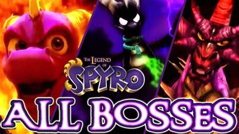 The Legend Of Spyro Trilogy All Bosses Boss Fights Boss Fights Rush