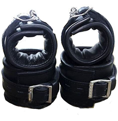 Leather Handcuffs For Sexsoft Padded Wrist Cuffs Ankle Cuffsbdsm