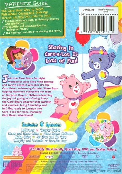 Care Bears Adventures In Care A Lot Share A Lot In Care A Lot Dvd