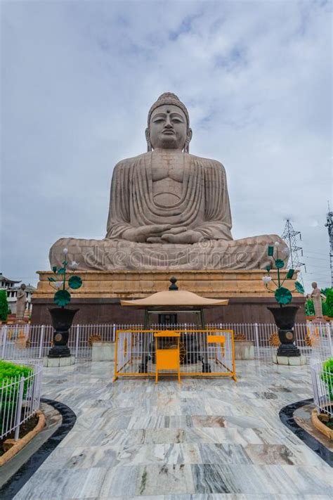 The Giant Buddha Statue Gaya Bihar India Stock Image Image Of