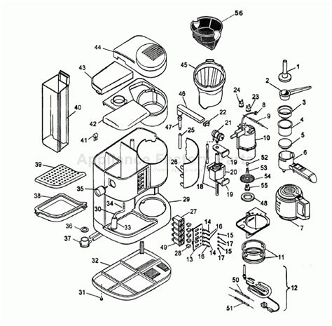 Delonghi Coffee Maker Parts Diagram