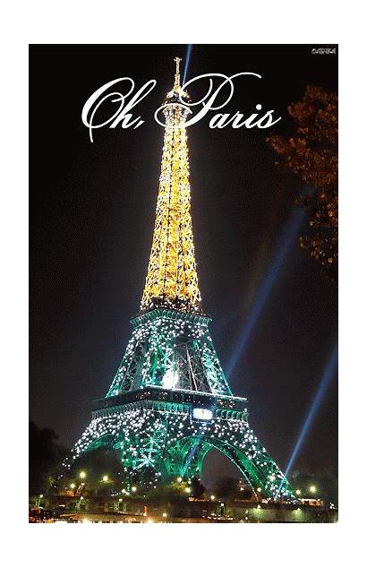 Paris Eiffel Oh Animated Tower Gifs France
