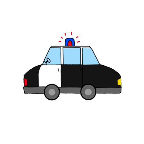 How To Draw A Police Car Step By Step Easy Drawing Guides Drawing