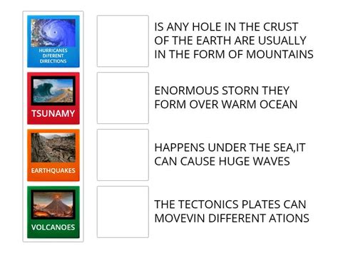 Natural Disasters Match Up