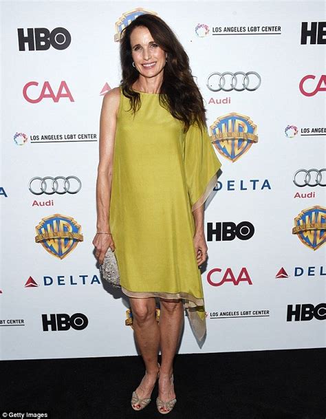 Andie Macdowell 57 Stuns In Elegant Dress At Charity Benefit