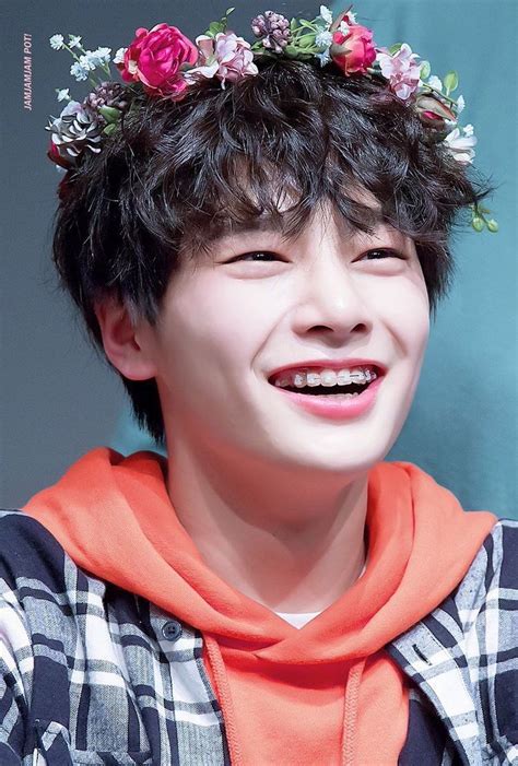 See a recent post on tumblr from @hwjins about jeongin. cute maknae jeongin #youngest #straykids #flowercrowns ...