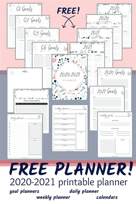 Download and print this fillable template easily using a4, letter, or legal paper. Free Download 2020-2021 Printable Planner (No Sign-Up ...