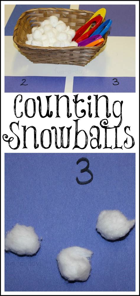 Counting Snowballs From Fun A A Winter Math Activity For