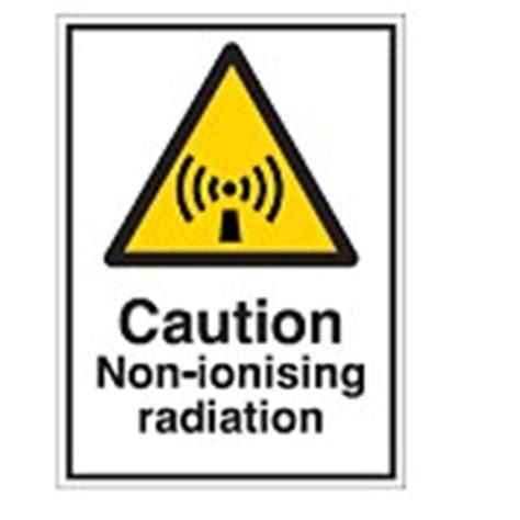 910393 Safety Sign Caution Non Ionising Radiation Markertech Uk