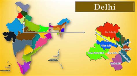 Delhi Delhi Map And District Map Zone And Division Of Delhi