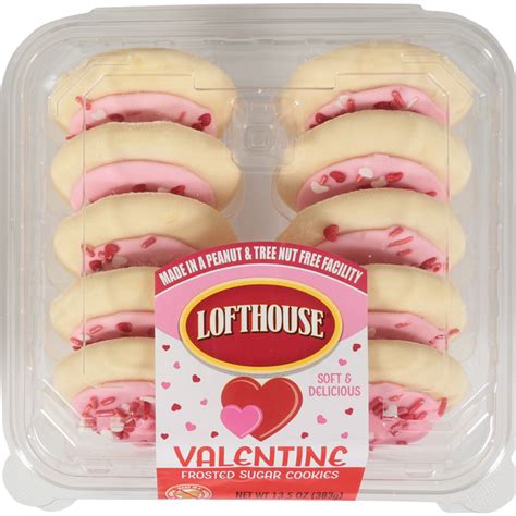 save on lofthouse valentine frosted sugar cookies 10 ct order online delivery food lion