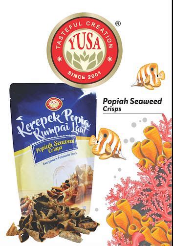 Peng pak sea products sdn bhd has been supplying to major hotels, restaurants cafes, supermarkets, airline caterers and many more. POPIAH SEAWEED CRISPS by Yusa Food Products Sdn Bhd (Pack ...