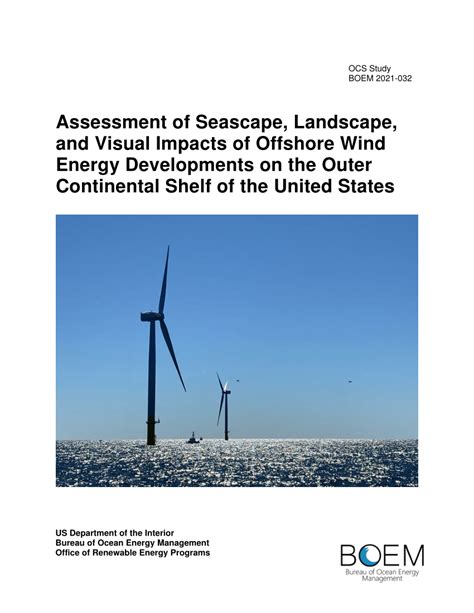 Pdf Assessment Of Seascape Landscape And Visual Impacts Of Offshore