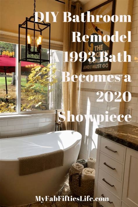 Diy Bathroom Remodel A 1993 Bath Becomes A 2020 Showpiece In This